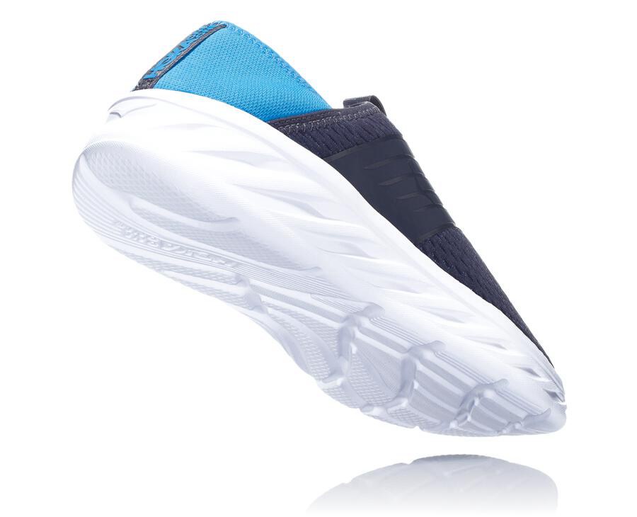 Hoka One One Sandaler Herre - Ora Porno - Mørkeblå/Hvide - 067194TOE